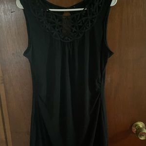 BLACK TUNIC WITH DESIGN TOP